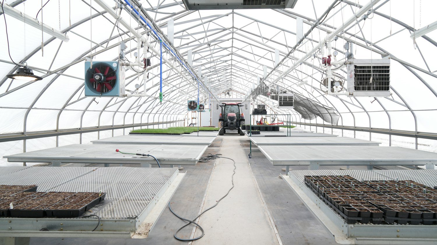 Illustrative growing environment for monofilament shade net